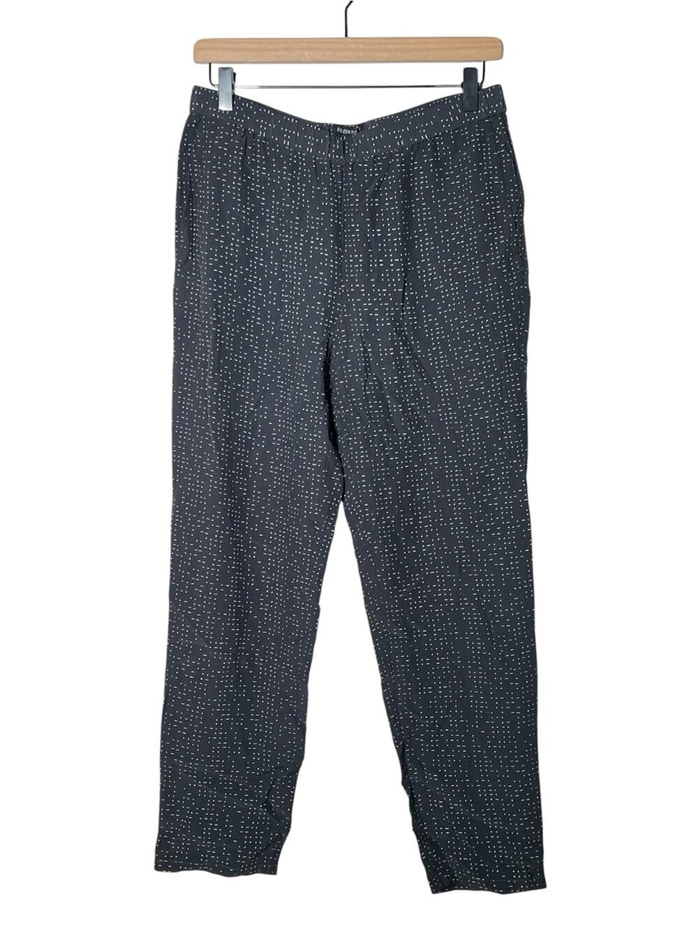 Eileen Fisher gray elastic waist straight leg casual pants extra small XS B165